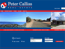 Tablet Screenshot of petercalliss.com.au